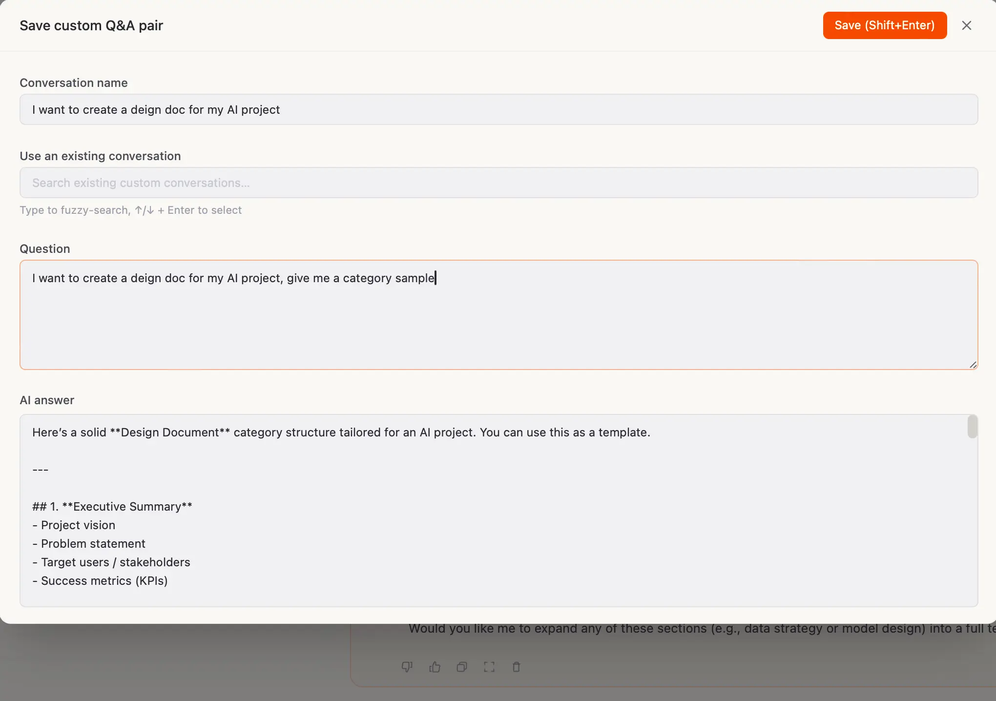 Capture any Q&A